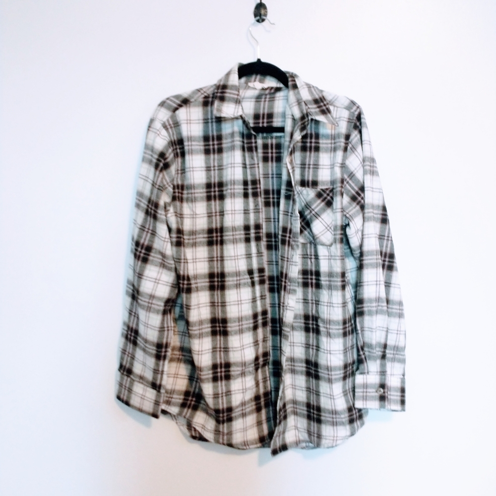 La miel flannel button up size small